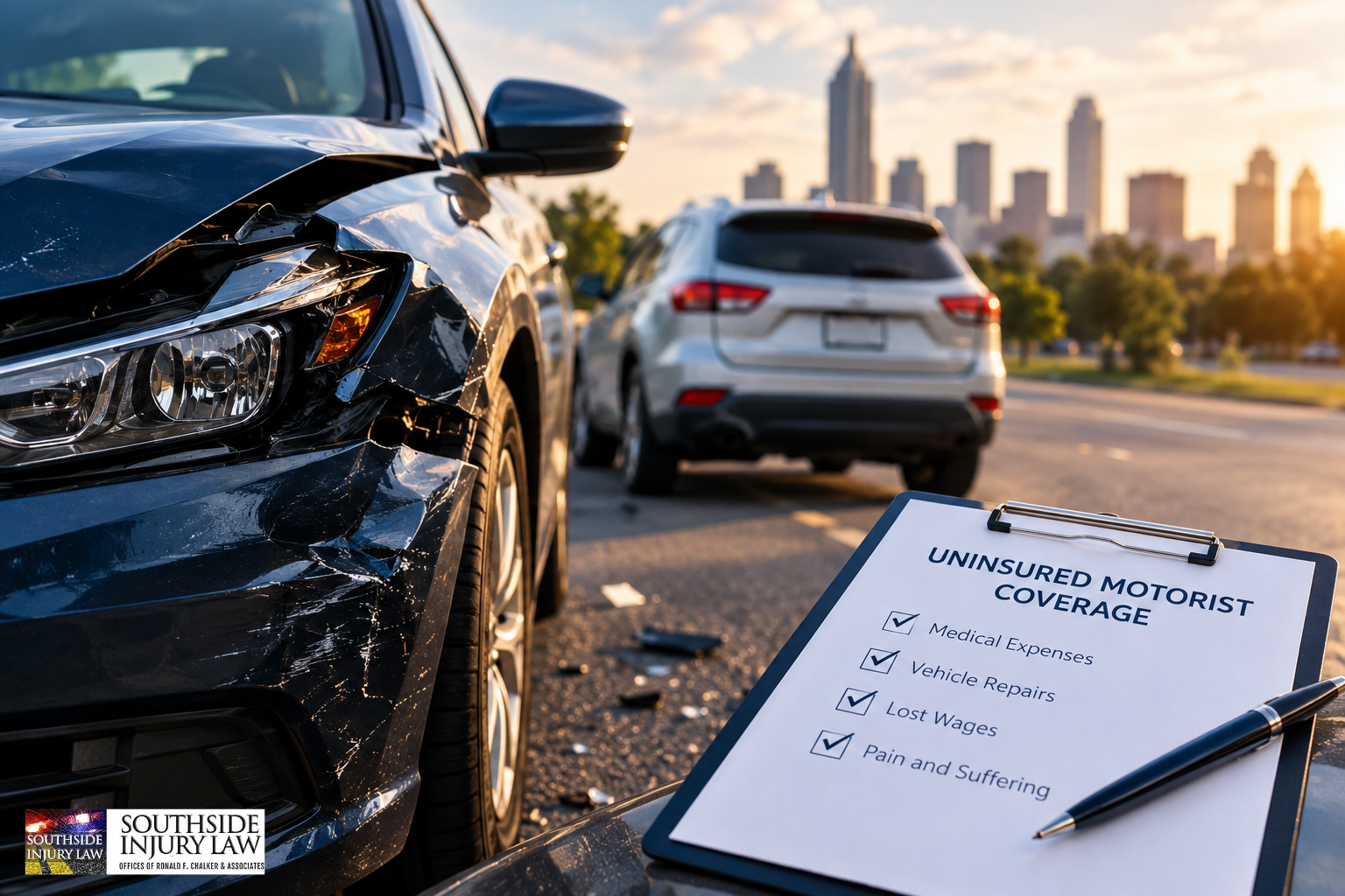 uninsured driver accident Georgia